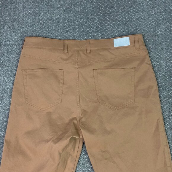 Peter Millar EB66 Pants Men's 36 x 30 Brown Classic Fit Chino Stretch golf - Picture 4 of 15